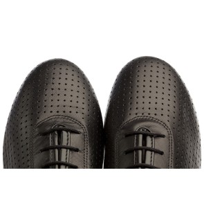 Supadance 1326 dames dansschoenen trainer leer zwart dichte neus