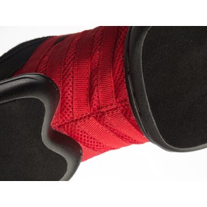 Supadance 8006 danssneakers met splitzool rood suede zool 