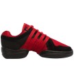 Supadance 8006 danssneakers met splitzool rood zijkant 