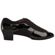 Supadance Latin dansschoenen elastische sluiting zwart zijkant