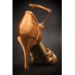 Portdance PD140 salsa schoenen voor dansen brons achterkant
