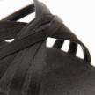 Portdance PD133 dames dansschoenen open neus zwart 