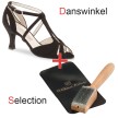 Werner Kern Francis zwart suede Danswinkel Selection met borstel
