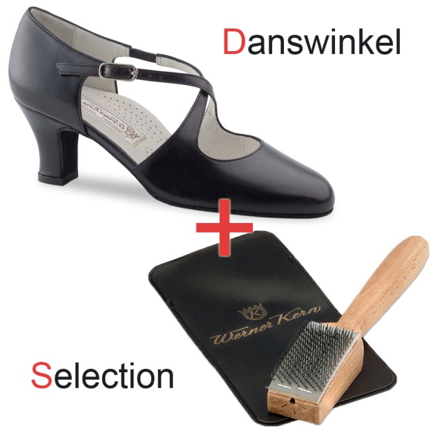Werner Kern Gilian Danswinkel Selection met dansschoenen borstel