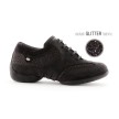 Portdance PD901 danssneakers splitzool zwart