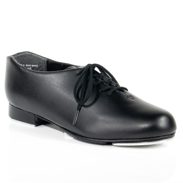 Capezio Oxford Tap Dansschoenen voor Kinderen met Vetersluiting Tic Tap Toe 443C zwart