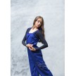 Grishko 0403PT Bowie Warm-Up Unitard Lang Blauw