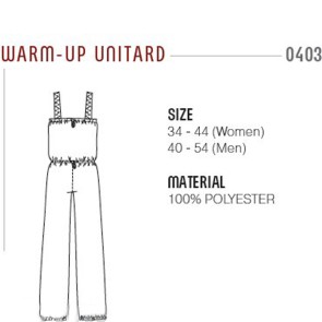 Grishko 0403PT warm-up unitard patroon