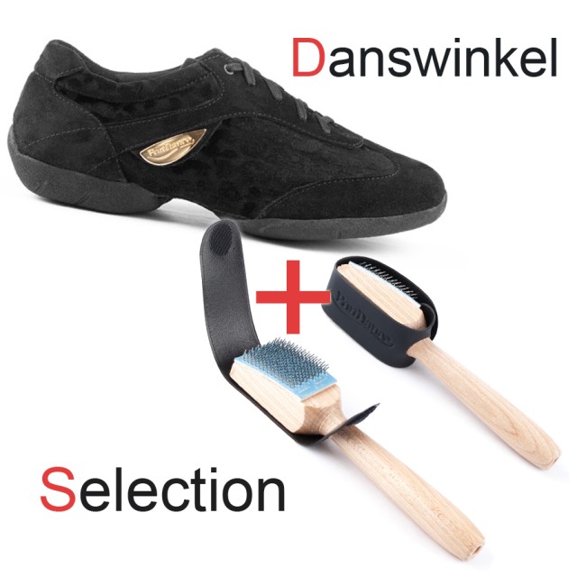 Portdance PD02 sneakers fashion zwart nubuck danswinkel selection 