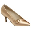 Supadance 1023 satijnen damesschoenen gesp detail brons 