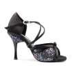 Portdance PD801 satijn glitter latin dansschoenen