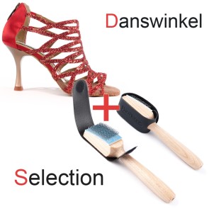 Portdance PD803 Pro Premium Rood  Satijn/Glitter Danswinkel Selection