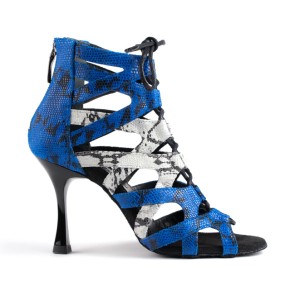 Portdance PD804 Pro Premium latin dansschoenen blauw