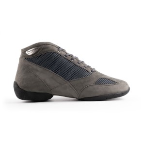 Portdance PD960 premium hoge nubuck danssneakers grijs 