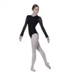 Sansha zwart dames balletpak met lange mouwen voorkant