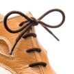 Rumpf karamel kleurige dames dansschoenen TIERRA 2332 voor Flamenco bruine veter
