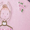 Katz kb102 roze balletkoffer voor meisjes met ballerina print