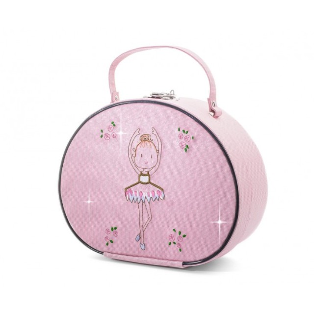 Prachtige roze ballerina koffertje van het dansmerk Katz kb102