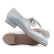 Katz Zilver Glitter Neus platen Tap Schoenen voor dames