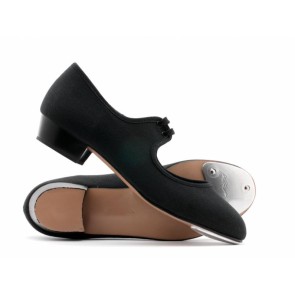 Katz Zwart Canvas Tap schoen voor dames