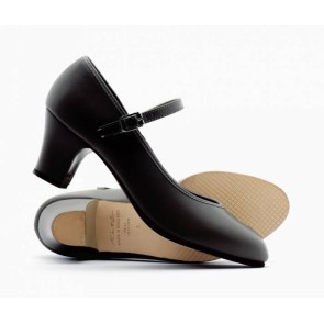 zwarte Katz Dames Character Dansschoenen met Lederen zool Showtime Stage ZLSTS