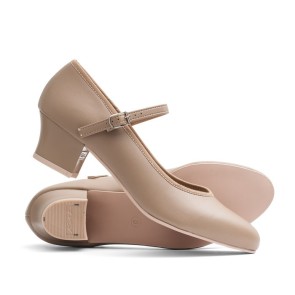 Katz Beige Dames Character Dansschoen met 4 cm hak - PU Showtime ZPSTS