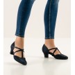 Werner Kern Jessie dames dansschoenen donkerblauw suede elegant model dichte neus
