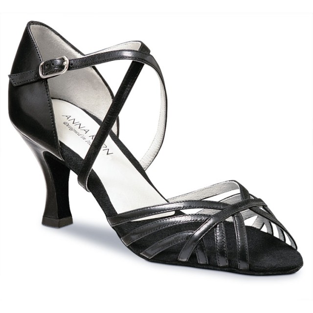 598-60 Anna Kern Zwarte salsaschoenen