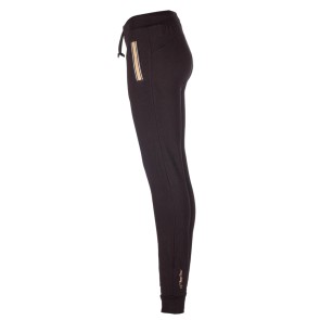 Papillon 912PA3989 zwarte trainingsbroek met trekkoort katoen 