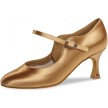 Diamant 050-085-087 ballroomschoenen voor dames brons satijn 