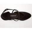 Diamant 107-013-001 ballroomschoenen voor dames zwart suede gekruisde bandjes 