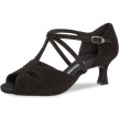 Diamant 182-077-001 dames latin dansschoenen zwart suede