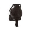Diamant 182-077-001 dames latin dansschoenen zwart suede flare hak 