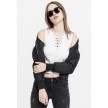 Urban Classics Ladies Lace Up Cropped Top