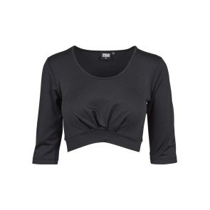 Urban Classics Ladies Active 3/4 Sleeve Cropped Top