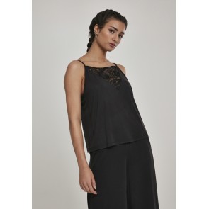 Urban Classics Dames Kanten Triangle Top