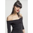Urban Classics Ladies Off Shoulder Cross Rib Dress