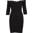 Urban Classics Ladies Off Shoulder Cross Rib Dress