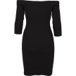 Urban Classics Ladies Off Shoulder Cross Rib Dress