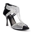 Portdance PD813 Pro Dames salsaschoenen met zilver