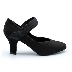 SoDanca Ballroom dansschoenen voor dames zwart bl188 stevige hak