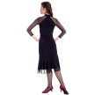 SoDanca Ballroom rok zwart, gouden stip