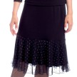 SoDanca Ballroom rok zwart, gouden stip