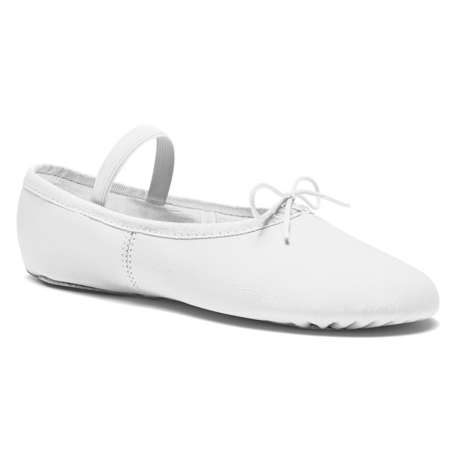 Rumpf 1001 Balletschoenen van leer Wit en Roze