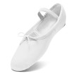 Rumpf 1001 meisjes Balletschoenen met koordje en elastiek wit