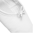 Rumpf 1001 roze Balletschoenen van leer met strikje wit