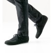 Werner Kern 28060 Cortino nette danssneakers voor heren suede zwart brede veters casual
