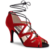 Nueva Epoca Akira Rood dansschoenen dames met Veters
