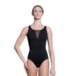 Lulli LUF442 dames balletpak met ronde hals zwart voorkant