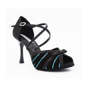 Portdance PD506 dansschoenen dames nubuck blauw